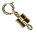 uGems Magnetic Clasp 4.5mm Gold Filled Converter for Necklaces Closed Loops Strong Tiny (Qty=1)