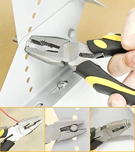 DOWELL 5-Piece Pliers Set With Pouch - Groove Joint, Adjustable Wrench, Combination, Long Nose & Diagonal Cutters
