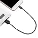 Fleck Lightning to USB Cable for Apple Devices Short, Black, 4 Count