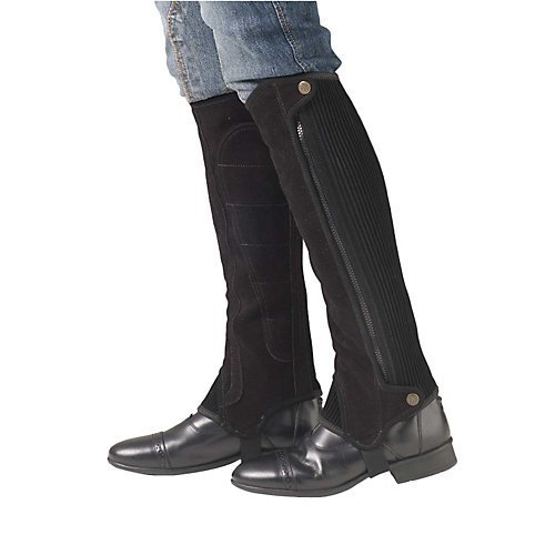 Ovation Women's Precision Fit Suede Half Chaps Black H15 US