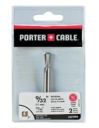 Cable Porter 43777pc 9 32 pulgadas 7 Grado Acero de alta velocidad Dovetail Router Bit