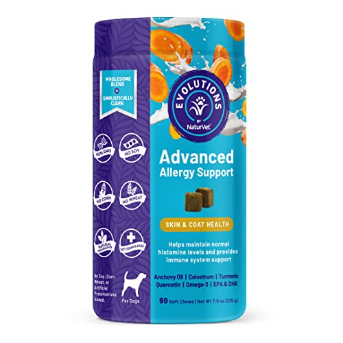 Evolutions By NaturVet Advanced Allergy Support 90ct Soft Chews For