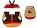 Ohuhu Christmas Elk Toilet Seat Cover, Tank Cover, Paper Box and Rug Set, Christmas Decoration Bathroom Decor Set