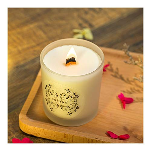 Guomao Soy Scented Candles Romantic Scented Candles Imported Essential Oil Candles Aromatherapy Glass Smoke-Free (Color : Marriage)