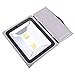 GLW 100W LED Outdoor Flood Light Super Bright,9000lm,6000K,110V,250W HPS Bulb Equivalent,Waterproof IP65 Security Work Light,US 3 Prong Plug