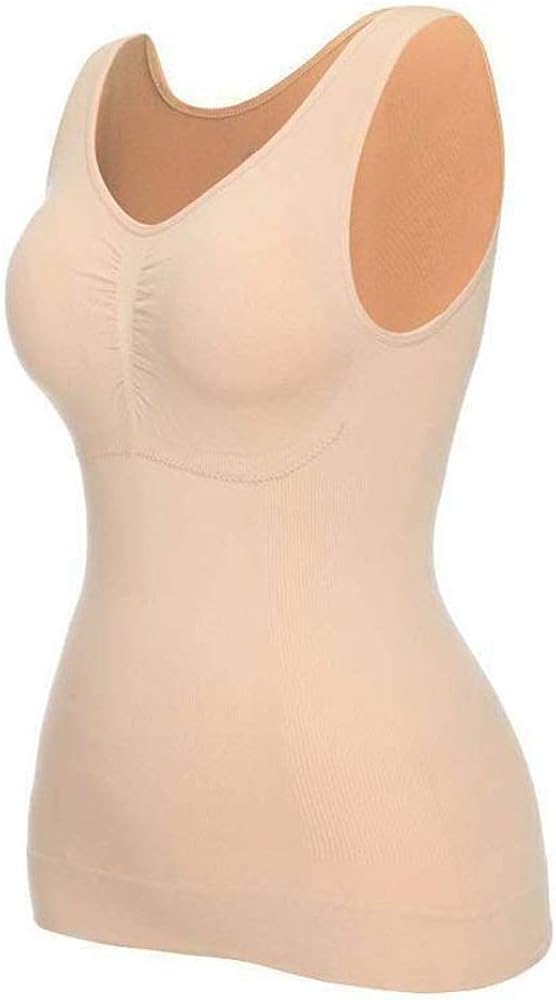 Women's Shapewear Tank Top with Built in Bra L) at Amazon