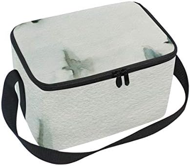 A Flock Of Pigeons 1 Watercolor Painting Of Birds Insulated Large Lunch Box Lunch Cooler Bag Portable Beer Picnic Travel Cooler Tote Bag Big Lunch Bag Keep Food Cold Hot Fresh