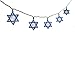 Kurt Adler UL 10-Light Hanukkah Star of David Light Set