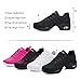 Women's Jazz Shoes Lace-up Sneakers - Breathable Air Cushion Lady Split Sole Athletic Walking Dance Shoes Platform