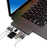 CharJenPro USB C Hub for MacBook Pro 16", 15.6", 2020, 2019, 2018, 2017, MacBook Air 2019, 2018, 100W Power, Thunderbolt 3, 2 USB 3.0, microSD, SD Card Reader, USB C Port (USB-C Hub, USBC)