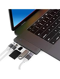 CharJenPro USB C Hub para Apple MacBook Pro 2018, 2017, 2016   Adaptador premium MacStick USB C, Thunderbolt 3 (TB3) 40 GB S Data, 5 K   60 Hz, tipo C, 2 USB 3.0, lector de tarjetas SD y Micro SD