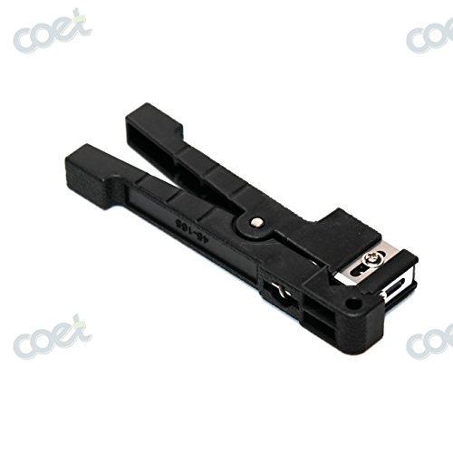 Fiber Optic Cable Stripping Tool Fiber Stripper Coaxial Stripper/Fiber Optic Jacket Stripper/Cleaver/Slitter with Extra Blade (45-165 ( 4.8-7.9mm ))
