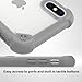 iPhone X/XS Case, Mybat Freestyle Challenger PC/TPU Rubber Case Cover for Apple iPhone X/XS, Clear/Gray