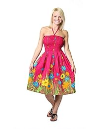 Alki'i One-Size-fit-Most Tube Dress   Coverup - Jardín de flores (muchos colores)