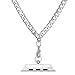 Bandmax Necklace Compatible with Apple Watch 42MM 44MM,Fashion Stainless Steel Cuban Link Chain Necklace Compatible with iwatch Series 6/5/4/3/2/1
