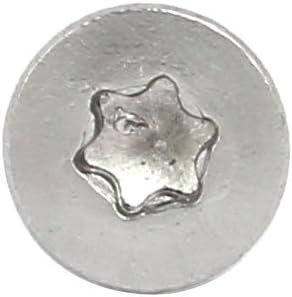 Sourcingmap M2x4mm T6 304 Stainless Steel Flat Torx Head Screw 20pcs, Silver - Image 4