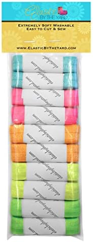 Highlighter 10yd Sample Multi Pack - FOE Grab Bag - 5/8" Fold Over Elastic