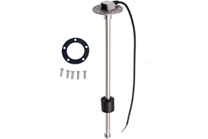 AODITECK 17.5"(445mm) Fuel Sender Unit Marine Fuel Tank Sending Unit Boat Truck Car Fuel Water Level Sensor RV Tank Sensor Fuel Level Sending Unit Gas Water Tank Sender 240-33 ohm