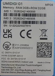 UMIDIGI Cell Phone G1, Android12 Unlocked Cell