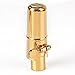 Aibay Gold Plated Metal Bb Soprano Saxophone Mouthpiece + Cap + Ligature #7