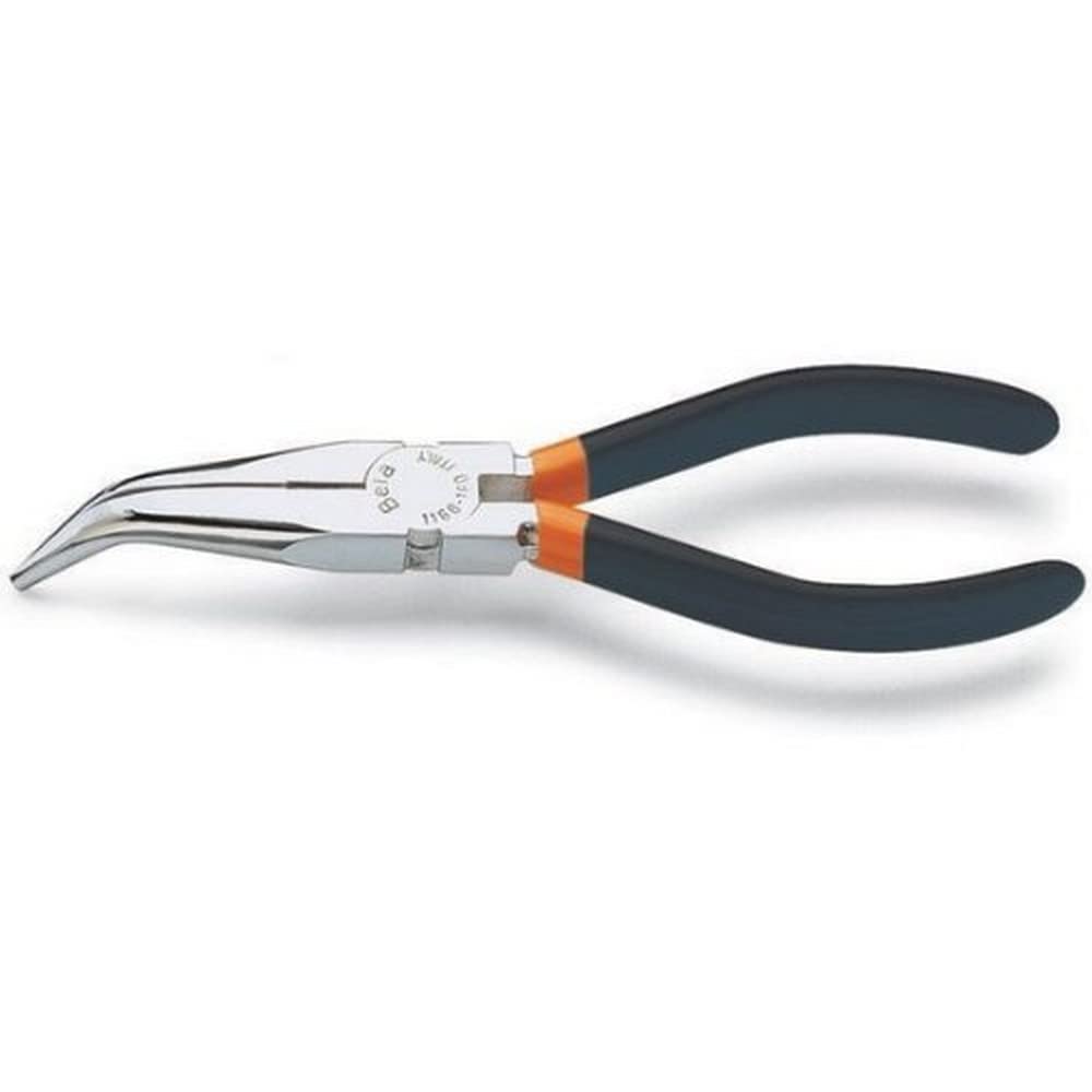 Beta 11680006 Model 1168 160 Bent Needle Knurled Nose Pliers, Slip-Proof Handles, 160mm Extra Long