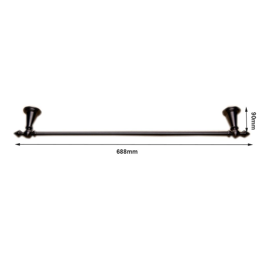 人気が高い ヨーロッパの高級銃ブラック騎兵レトロビンテージタオル浴室トイレに吊り下げる洗面所のキッチン24インチの壁に取り付けられた黒い真鍮真鍮シングルロッドタワーバータオルフックタオルラックタオルリング B07b6lzsrd 激安ブランド Ejournal Unma Ac Id