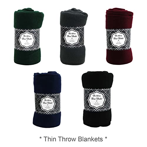 12 Winter Thin Throw Bulk Blankets, 12 Bulk Glove Pairs, 12 Wholesale Beanies Homeless Care