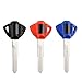 Sedeta OEM 3 pcs Blank Key Uncut For Suzuki GSX GSXR 600/750/1000/1300 DL650 Motorcycle for Motorbike car replacement For Suzuki GS500F Motorcycle 3pcs 3 Color OEM Uncut Blade GSXR1000 GSXR600 GSXR75