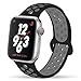 YC YANCH Greatou Compatible for Apple Watch Band 42mm,Soft Silicone Sport Band Replacement Wrist Strap Compatible for iWatch Apple Watch Series 3/2/1,Nike+,Sport,Edition,M/L,Black Coolgray