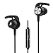 Vomercy Wired Headphones with Remote and Mic In-Ear Earphones Black