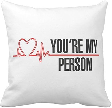 Frasi Di Natale Greys Anatomy.Cuscino Personalizzato Meme Grey S Anatomy You Re My Person Serie Tv Cult 2 Idea Regalo Amazon It Casa E Cucina