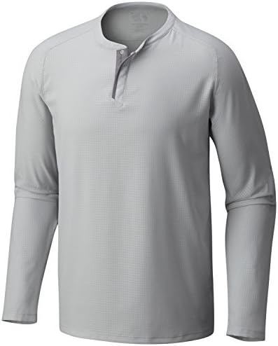 Mountain Hardwear Men's MHW AC Long Sleeve Henley Grey Ice XL &amp; Knit Cap
