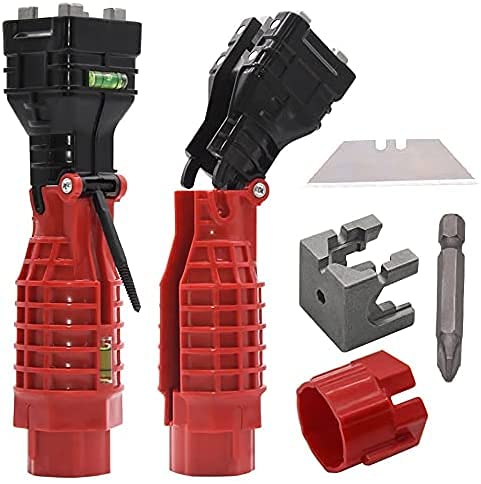 Faucet and Sink Installer, Multi-Purpose Sink Installer Tool Wrench, 18 in 1 Wrench Plumbing Tool for Toilet Bowl/Sink/Bathroom/Kitchen Plumbing Repair Installation Hand Tools