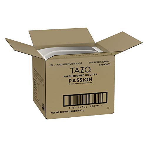 TAZO Passion Fresh Brewed Iced Tea Unsweetened, Herbal, Caffeine Free