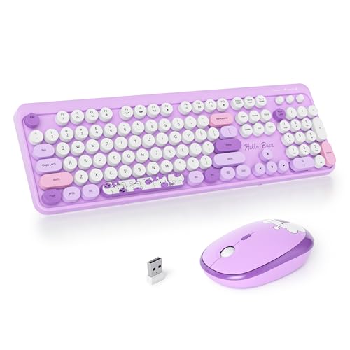 SbocKeeb Wireless Typewriter Keyboard Mouse Combo Retro