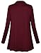 Kimmery Women's Long Sleeve Draped Open Front Cardigan with Sides Pockets