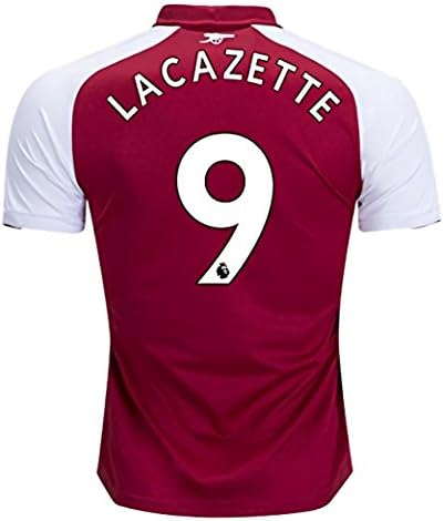 BlackDolphin LACAZETTE 9 Arsenal Home 17-18 Soccer Mens Jersey Color Red Size L