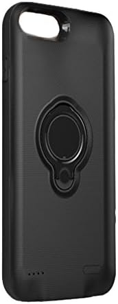 iphone 8 plus battery charger case - Loacy 7200mAh portable battery case.5.5inches Slim extended battery juice pack with ring holder kickstand for iphone 6 plus /6s plus/7 plus/8 plus(black)
