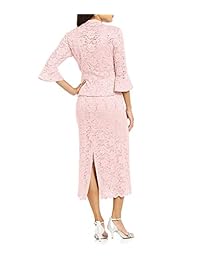 RM Richards - Vestido de mujer con lentejuelas y encaje con chaqueta, vestido de boda para madre de la novia