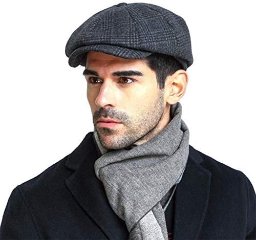 GESDY Men's 8 Panel Octagonal Caps Warm Newsboy Flat Ivy Gatsby Driving Hats Painter Beret Hat