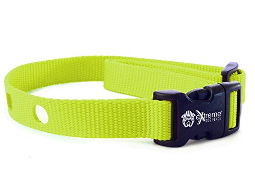 Extreme Dog Fence Dog Collar Replacement Strap – Lime – Compatible with Nearly All Brands and Models of Underground Dog Fences