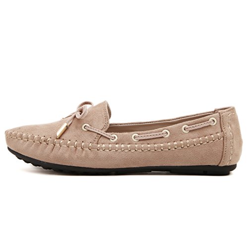 SOSUSHOE Womens Loafers Slippers Bowknot Slip On Flat Shoes Indoor Outdoor Moccasins - Thumbnail 3