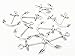 YYaaloa 30pcs 32mm x25mm Anchor Charms Pendants DIY Antique Charms Pendant for Crafting Bracelet Necklace Jewelry Findings Jewelry Making Accessory (32x25 Silver 30pcs)