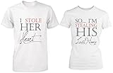 I Stole Her Heart, So I'm Stealing His Last Name Matching Couple Shirts
