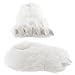 Fuzzy Polar Bear Paw Slippers for Men and Women Medium