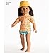 Simplicity 8190 American Girl 18'' Doll Beach Clothing Sewing Patterns