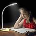 LED Desk Lamp for Kids, VOGEK Eye-Caring Table Light with Night Light, 3 Brightness Levels, Built-in Rechargeable Battery, Touch Control Study Desk Light for Boys and Girls (256 Color Available)