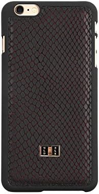 Gold Black Luxury iPhone 6/6s/6+ Leather Phone Cases (MATT ANACONDA BLACK 6+)