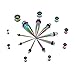 36PCS Ear Gauge Stretching Kit - 14G-00G Stainless Steel Tapers and Plugs Set Eyelets Body Piercing Jewelry