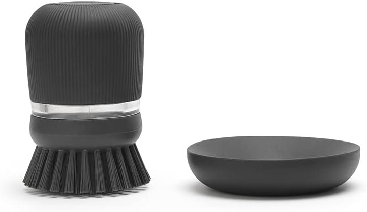SinkSide Spülbürste mit Spülmittelspender, Dark Grey — Foto 2 von 8